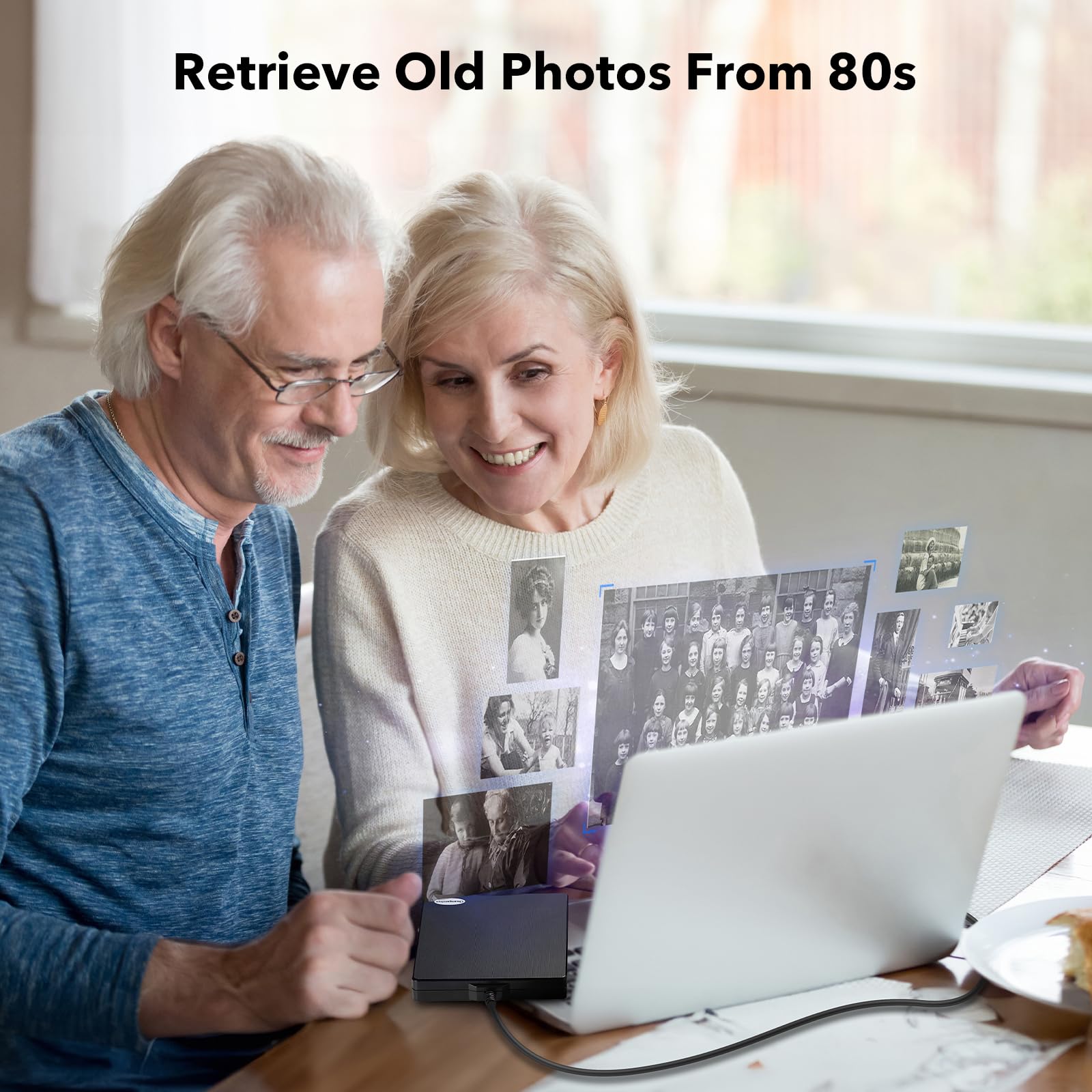 Chuanganzhuo 3.5 Inch USB Floppy Disk Reader - Portable External Drive for PC, Laptop, Windows 11/10, Compatible with 3.5 Floppy Disks